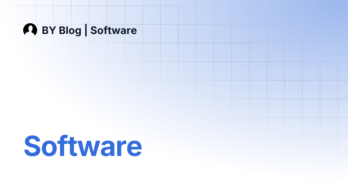 Software by blog software